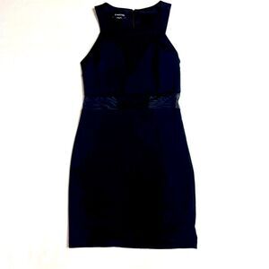 Bebe Bodycon Dress Mini Black Mesh/Sheer Sleeveless Women’s Size XS